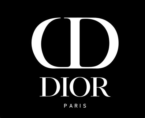 dior logo black and white|Dior logo white background.